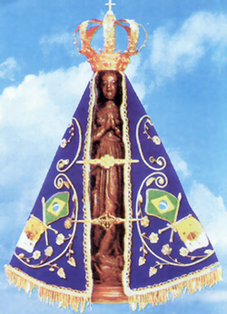 Nossa Senhora de Fátima e os três pastorinhos